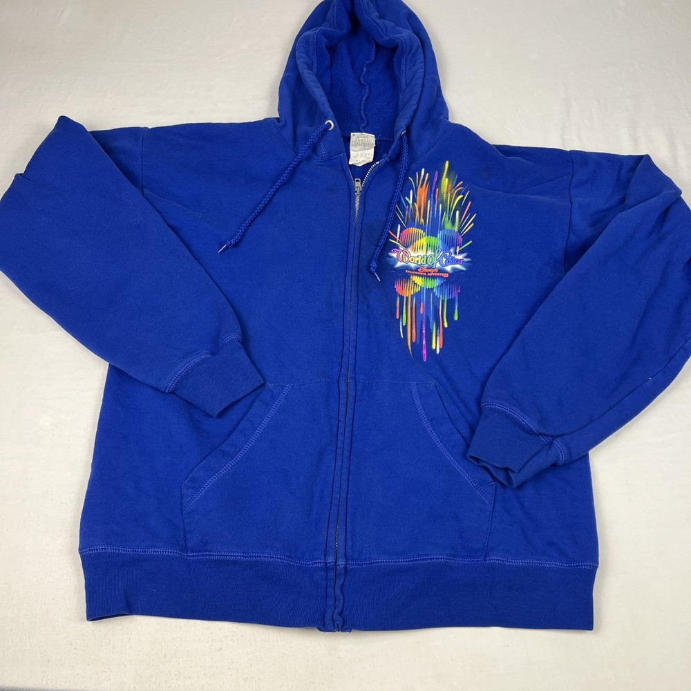 Disneyland Resort Annual Passholder World of Color 2010 Zip-up Hoodie Sz MEDIUM